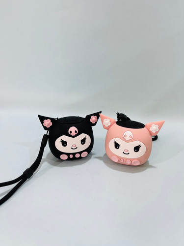 اسپیکر بلوتوثی فانتزی طرح کرومی (Kuromi) | اسپیکر رمخور عروسکی با صدای باکیفیت و بند آویز