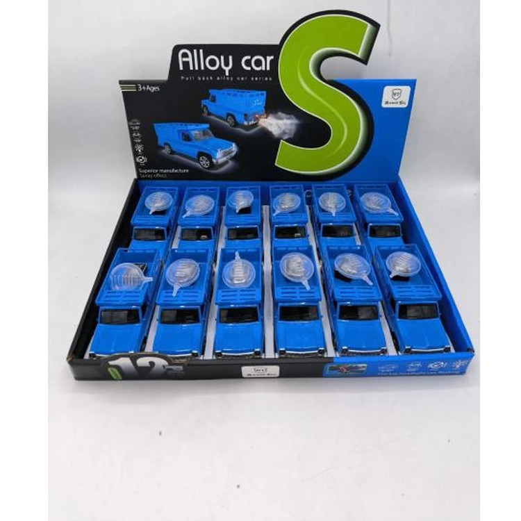 ماکت فلزی نیسان آبی دودزا کد 1125S؛ موزیکال، چراغدار، عقبکش و دربازشو دارای بخار آب سرد | نوید شاپ